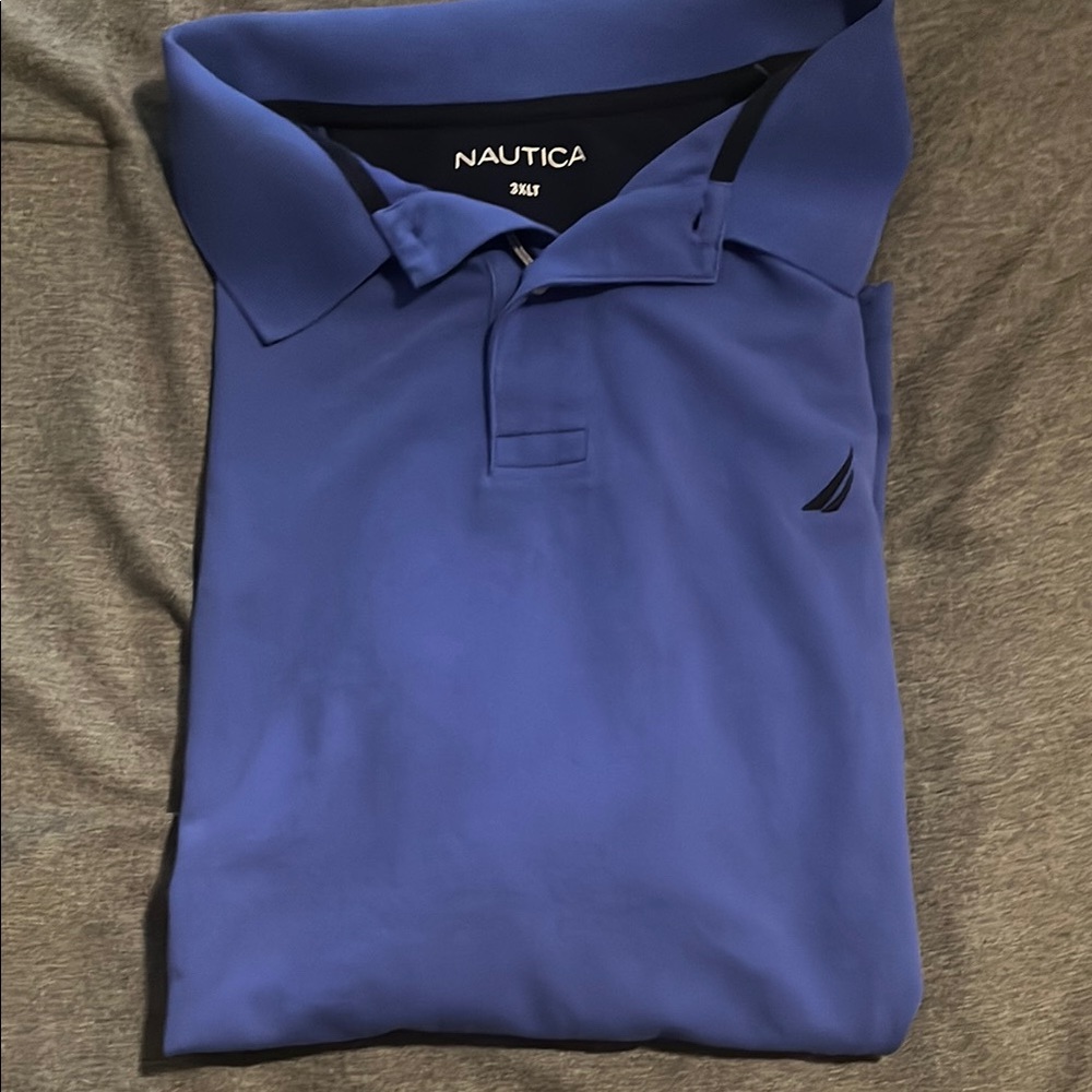 Vibrant Blue Polo Shirt with Classic Design